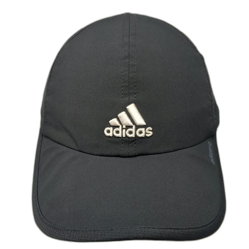 Adidas Baseball Cap Black One Size Adizero Climacool Curved Brim Slideback Hat